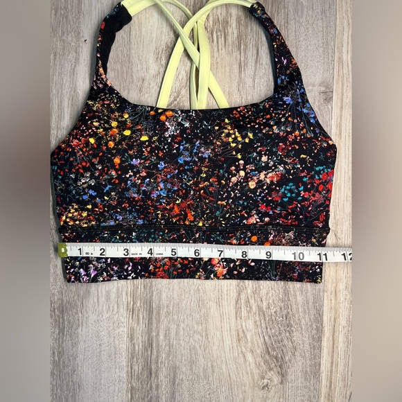 Lululemon‎ Floral Print Women's Sports Bra Size 4  NWOT - Picture 6 of 8